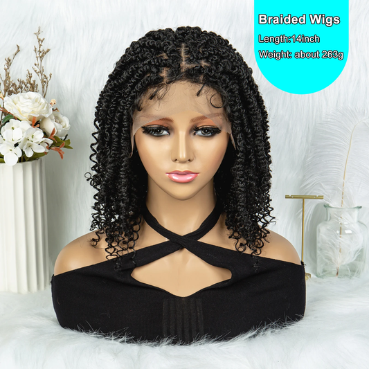 14" Butterfly Locs Bob Lace Wig